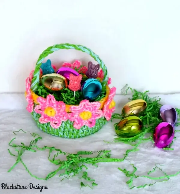 Blooming Easter Basket Crochet Pattern