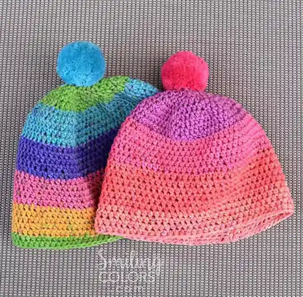 Caron cupcakes crochet hat