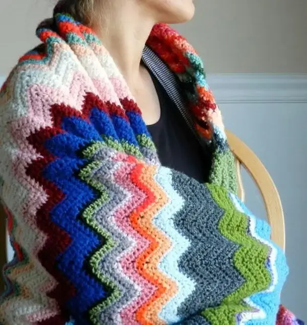 Chevron Blanket Crochet Pattern