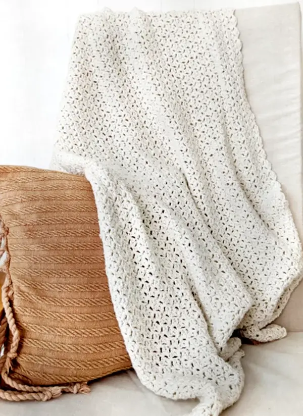 Cozy Cotton Crochet Throw