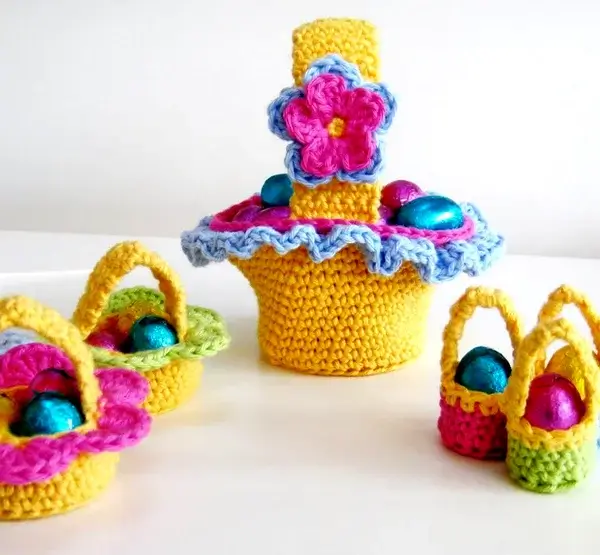 Crochet Easter Baskets Pattern