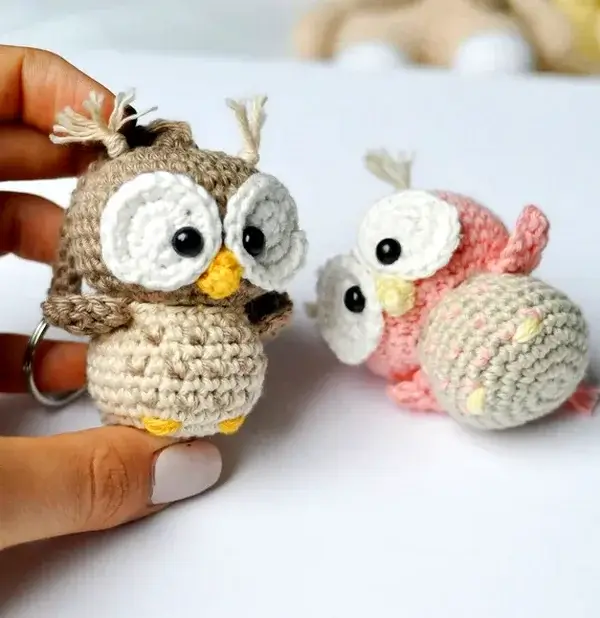 Crochet Keyring Owl Pattern