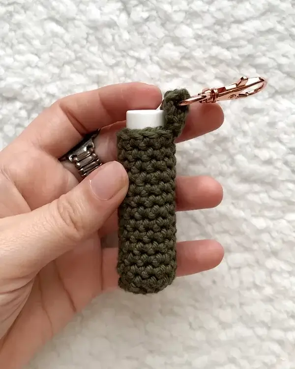 Crochet Lip Balm Keychain Pattern