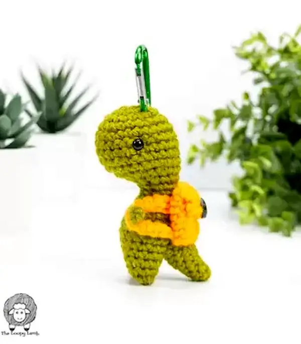 Crochet T-Rex Backpack Buddy Pattern