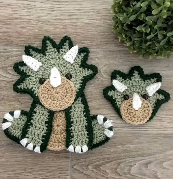 Crochet Triceratops Pattern