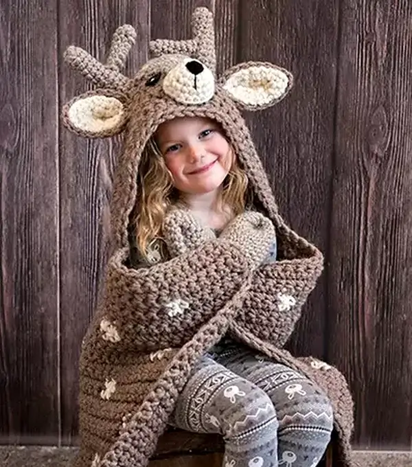Crochet Woodland Deer Blanket Pattern