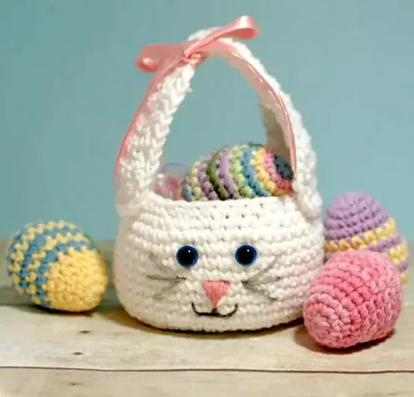 Easter Bunny Basket Crochet Pattern