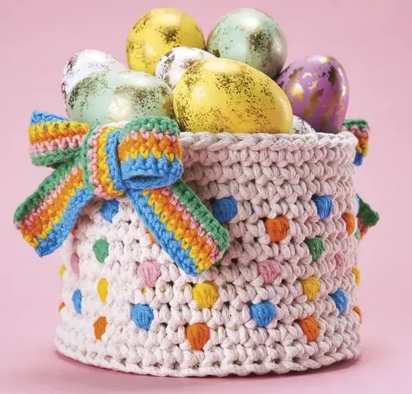 Free Easter Basket Crochet Pattern