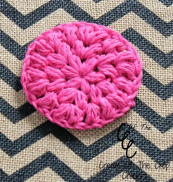Pink Puff Crochet Face Scrubbie