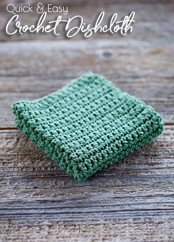 Quick and Easy Crochet Dishcloth Pattern