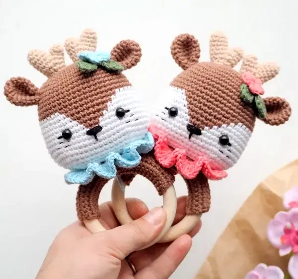 Rattle Crochet Reindeer