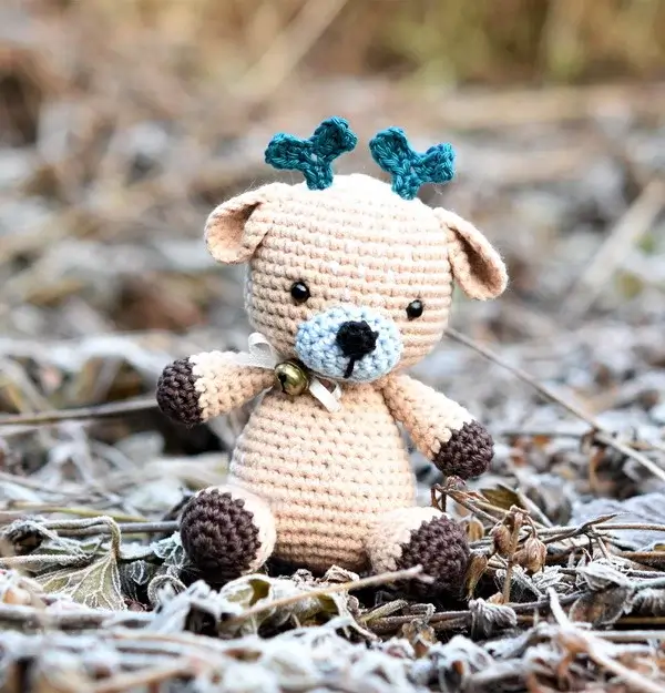 Sugarplum the Deer Free Crochet Amigurumi Crochet Pattern