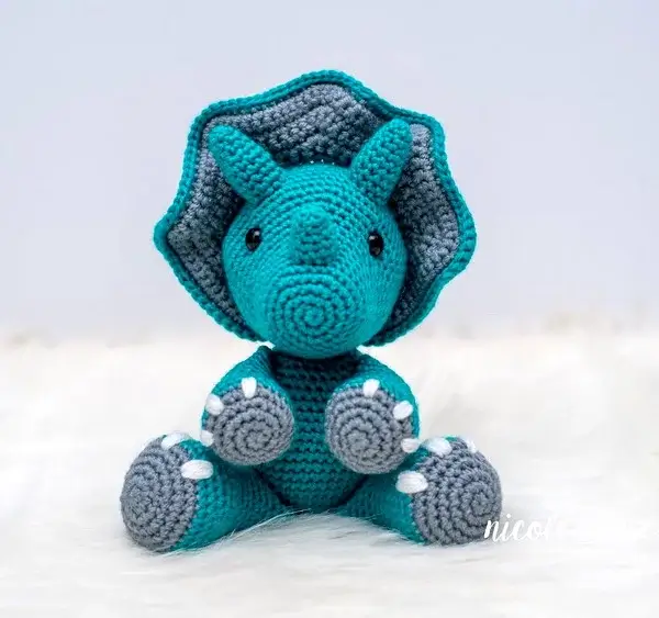 Tanner, The Triceratops Crochet Pattern