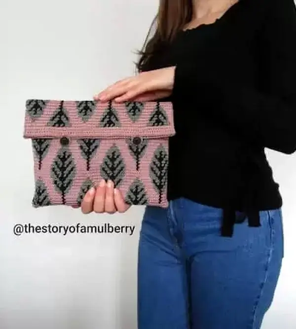 Tapestry Crochet Clutch Pattern