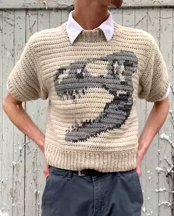 Tee Rex Shirt Crochet Pattern