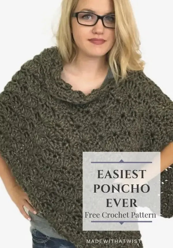 The Fastest, Easiest Crochet Poncho Pattern Ever