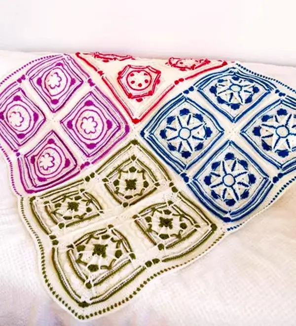 Winter Jewels Lapghan Crochet Pattern
