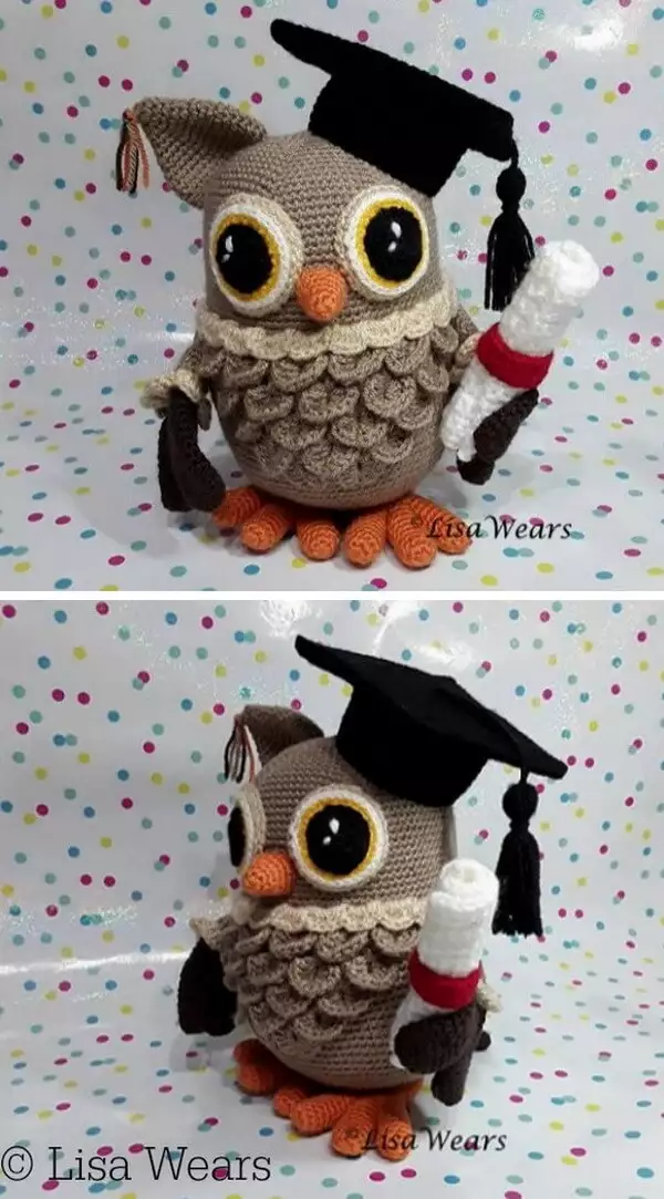 Adorable Crochet Amigurumi Graduation Owl Free Pattern