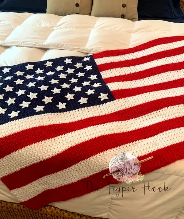 American Flag Crochet Blanket Pattern