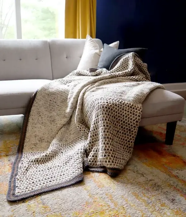 Beginner Crochet Campfire Blanket Pattern