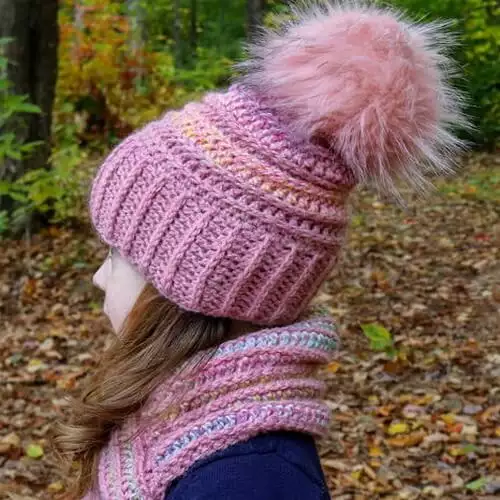 Child Hat and Cowl Set