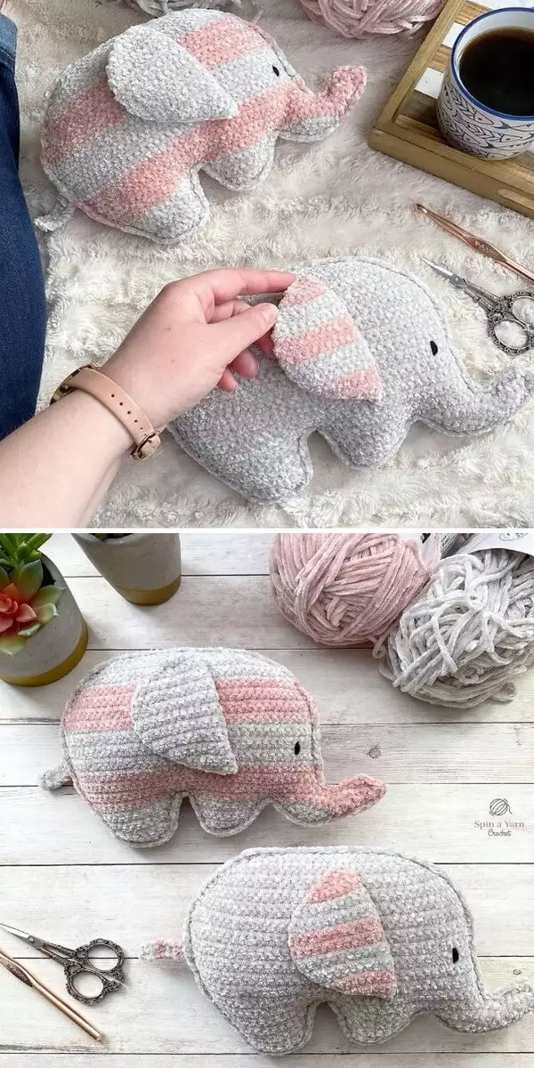 Chubby Elephant Free Crochet Pattern