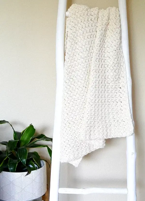 Cottage Chic White Crochet Blanket Pattern