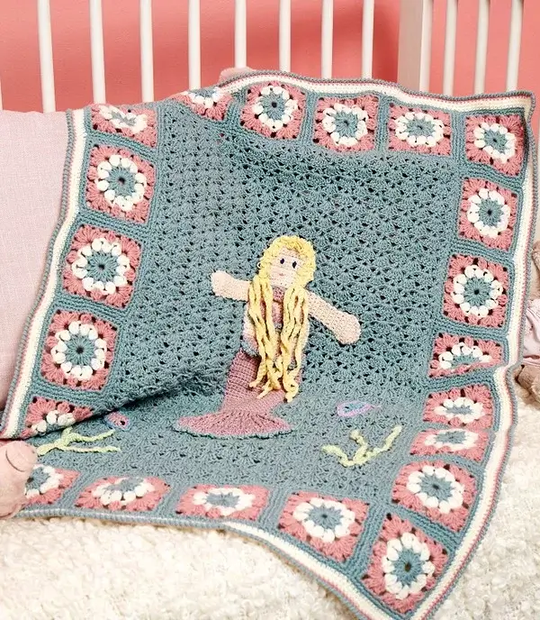 Crochet Mermaid Baby Blanket Pattern