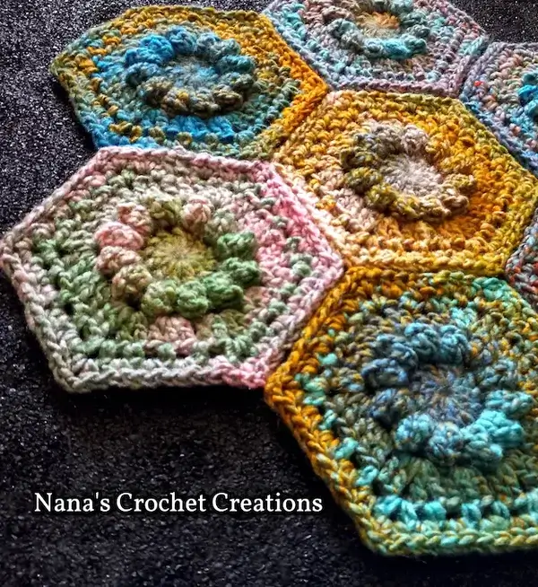 Crochet Merry-Go-Round Hexagons Pattern