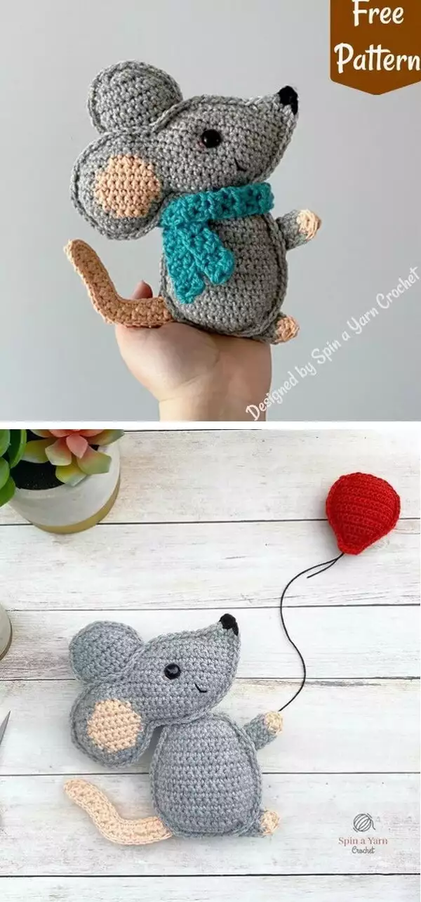 Crochet Mouse Amigurumi Free Pattern