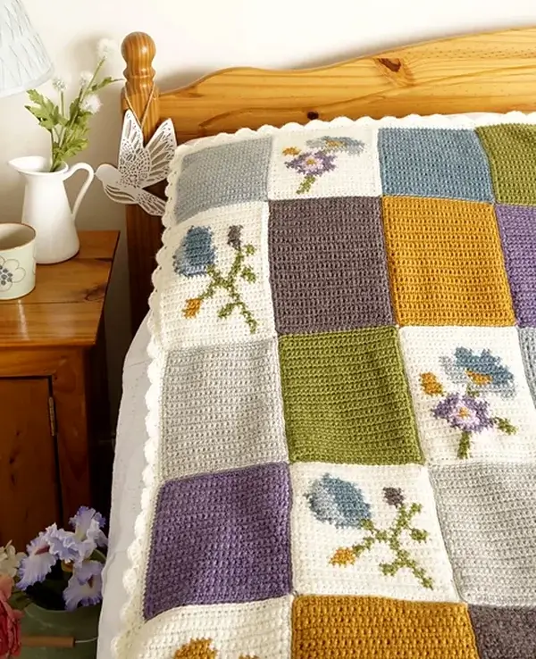 Crochet Pippa Patchwork Blanket Pattern