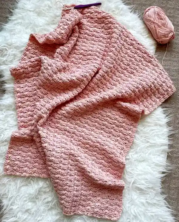 Dainty Shells Baby Girl Blanket Crochet Pattern
