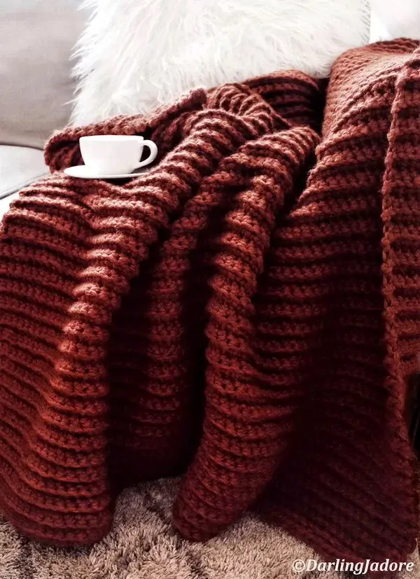 Easy Crochet Chunky Blanket Pattern