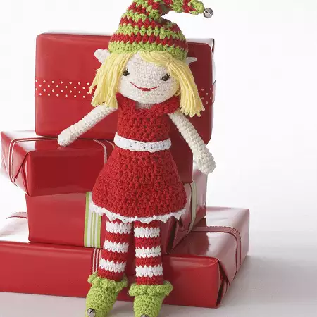 Elf Doll Christmas Amigurumi Pattern By Yarnspirations