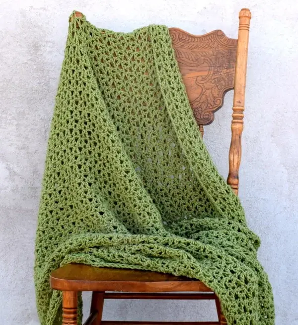 Everyday Throw Easy Blanket Crochet Pattern