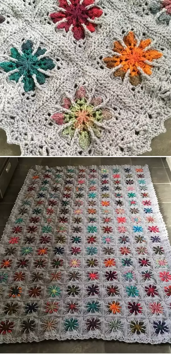 Field of Flowers Free Crochet Pattern