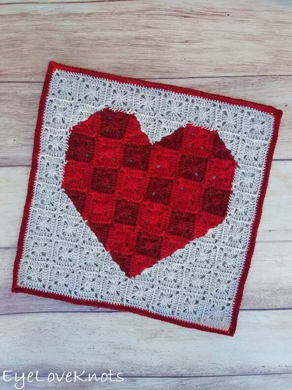 Heart Pixel Art Square