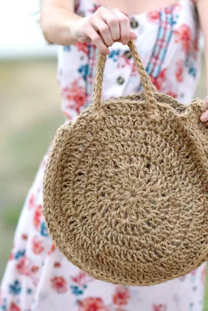 How To Crochet A Summer Circle Bag - Free Crochet Pattern