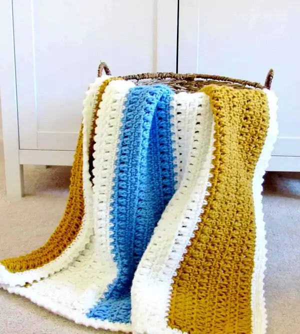 One Day Quick and Easy Crochet Blanket Pattern