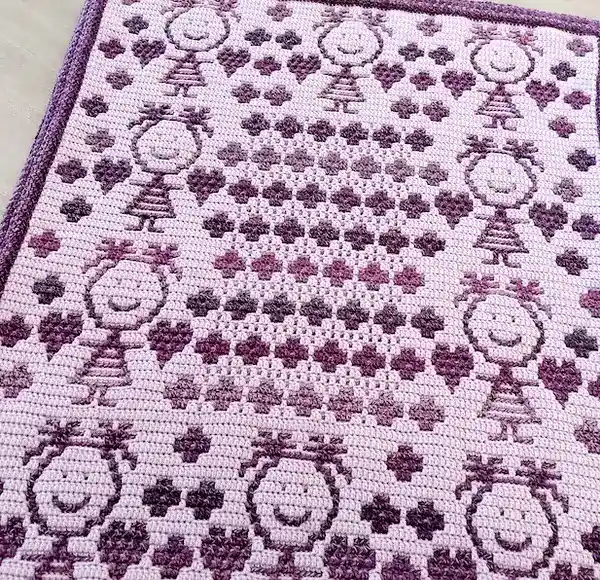 Overlay Mosaic Crochet Baby Blanket Pattern