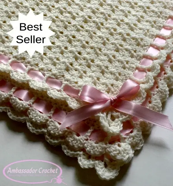Pemberley Heirloom Crochet Baby Girl Blanket Pattern