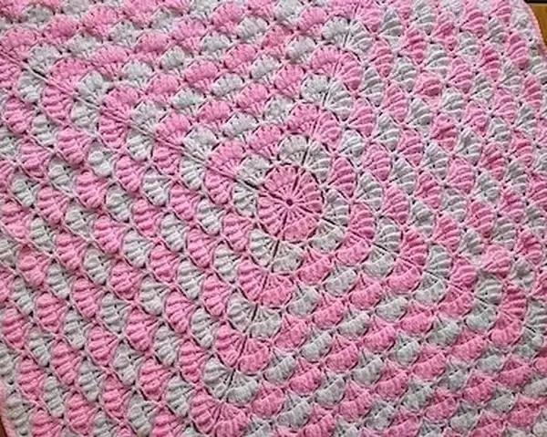 Peony Baby Blanket Crochet Pattern