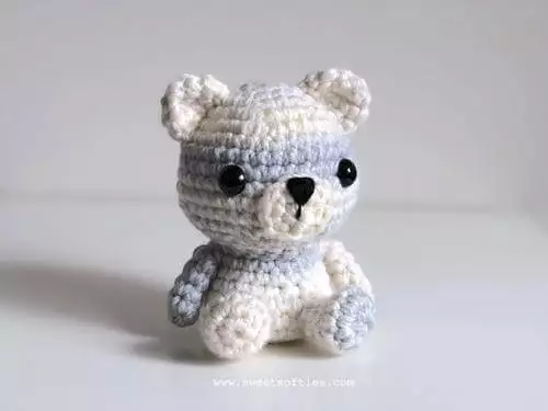 Peyton the Polar Bear Amigurumi Teddy Animal Doll for Christmas