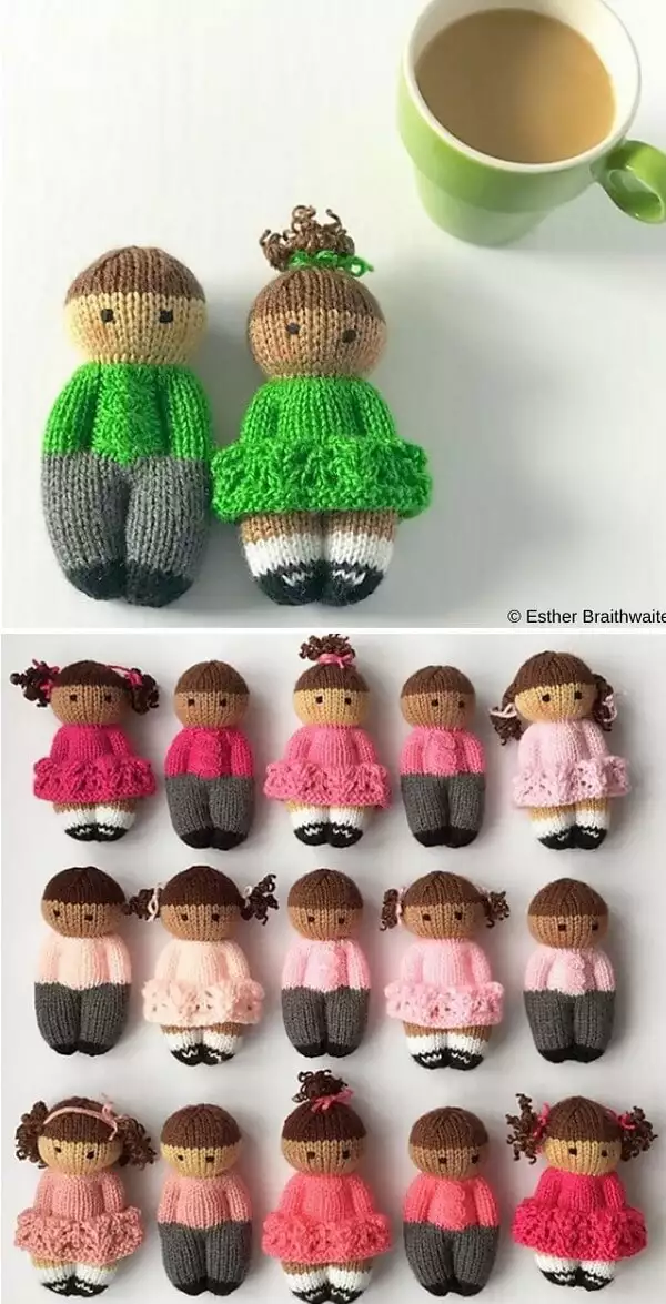 Pretty Izzy Dolls Free Knitting Pattern