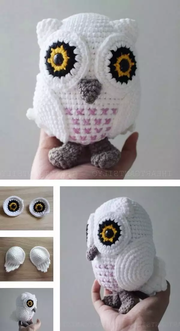 Snowy Baby Owl Amigurumi Free Crochet Pattern