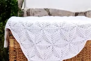 White Lily Blanket Crochet Pattern