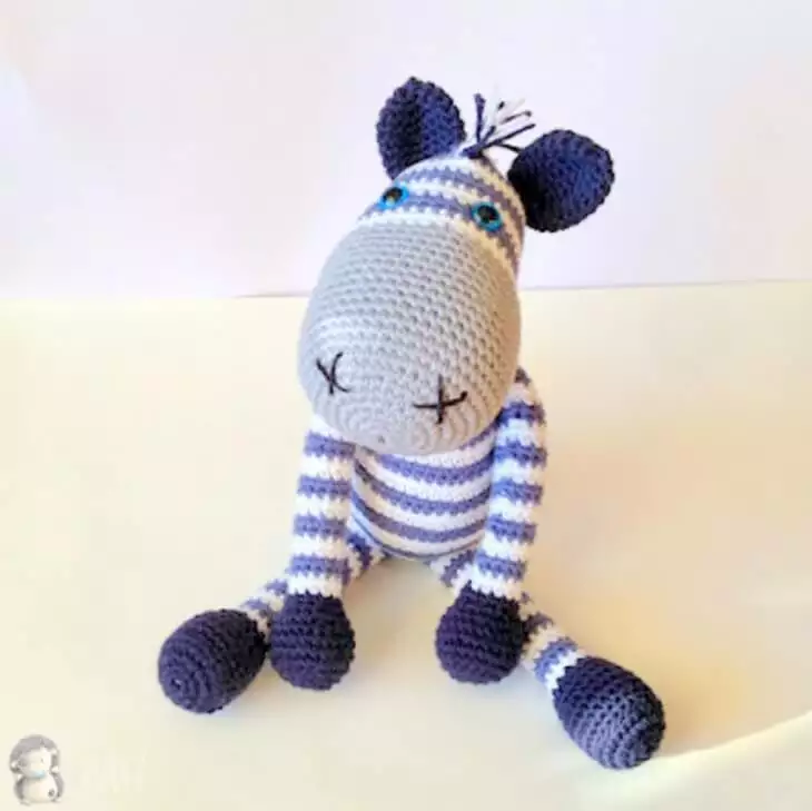 Zebra Amigurumi Doll Free Crochet Pattern