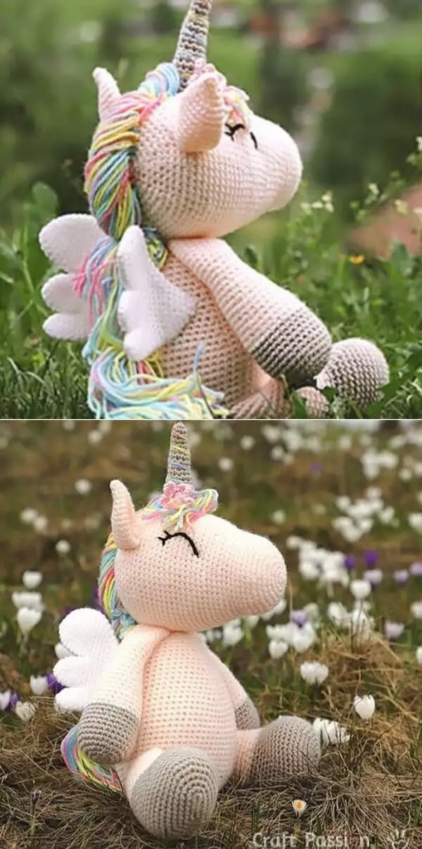 Aile Winged Unicorn Amigurumi Free Crochet Pattern