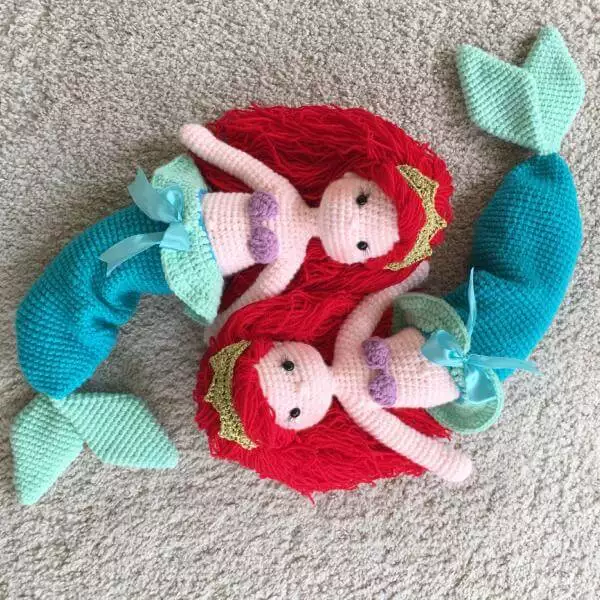 Ariel mermaid crochet pattern