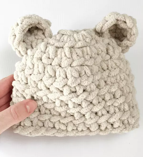 Baby Bear Hat Crochet Bernat Blanket